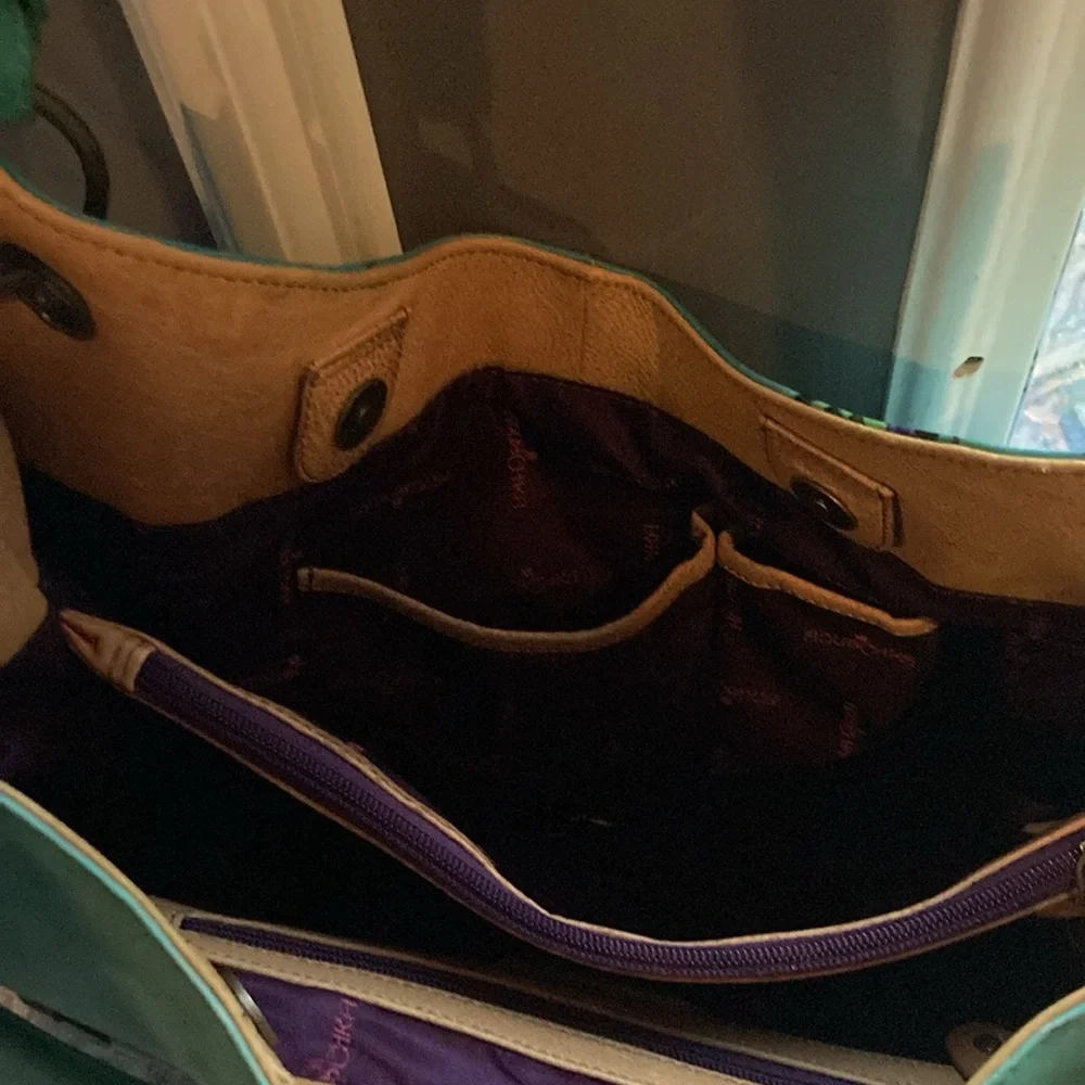 Anuschka leather Handpainted handbag - Picture 4 of 5